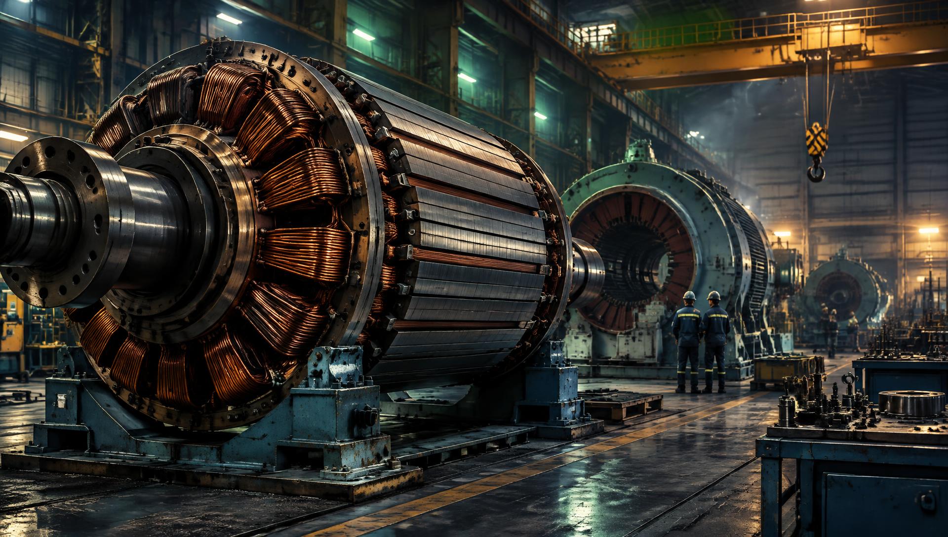 Oficina de reparo de grandes máquinas elétricas da Insight Energy